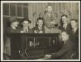 Image of : Photograph - Ted Critchley and other players around the piano