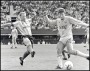Image of : Photograph - Norman Whiteside in action against Coventry