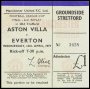 Image of : League Cup Ticket - Everton v Aston Villa