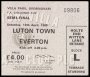 Image of : F.A. Cup Ticket - Luton Town v Everton