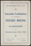 Image of : Itinerary - Everton F.C., Lancashire Combination (1st Division) Fixtures Meeting