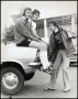 Image of : Photograph - Richard O'Sullivan with Micky Bernard and Mike Lyons at Bellefield