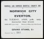 Image of : Ticket - Norwich City v Everton