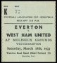 Image of : F.A. Cup Ticket - Everton v West Ham United