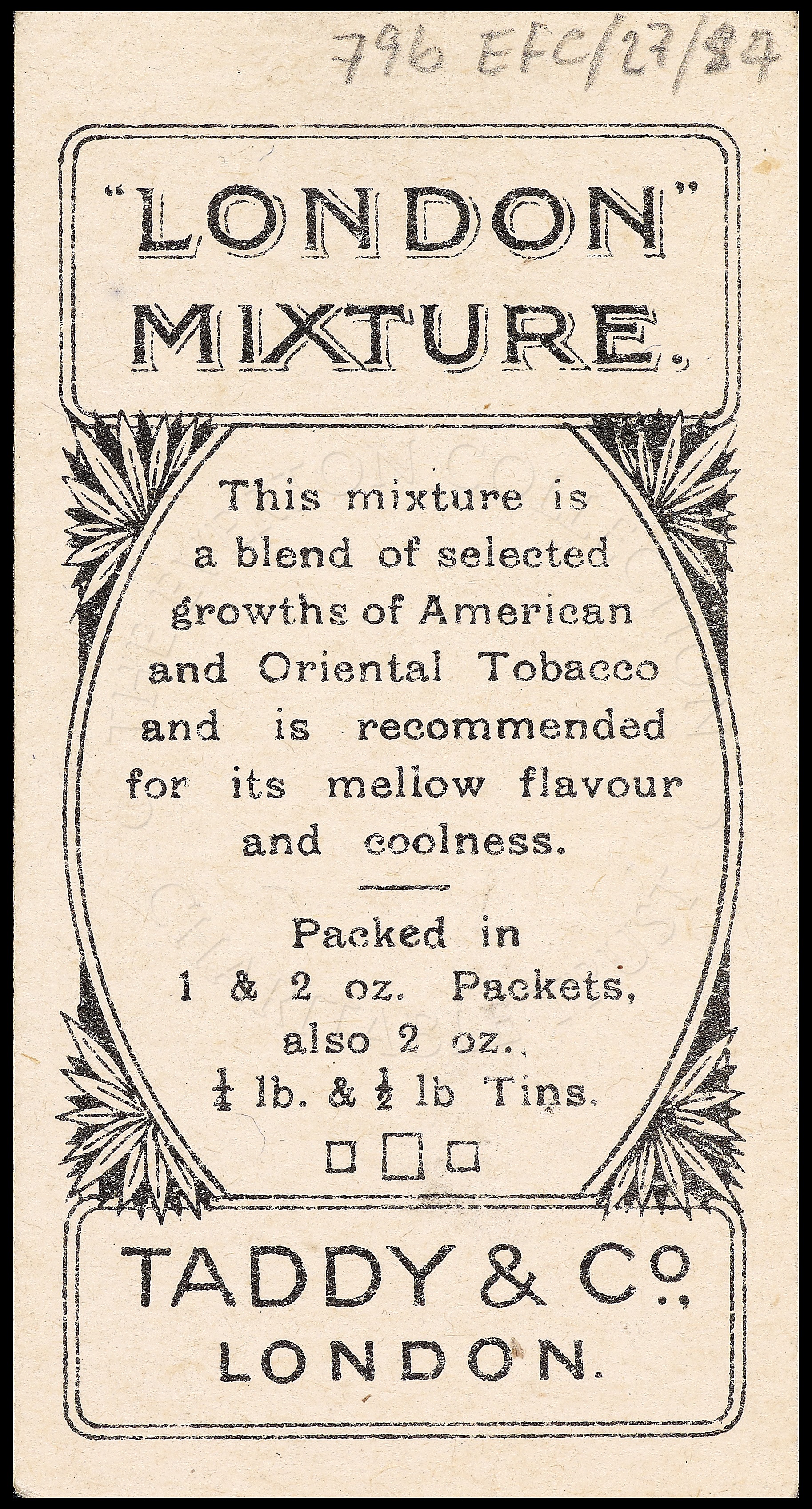 Cigarette Card