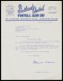 Image of : Letter from Southend United F.C. to Everton F.C.