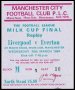 Image of : League Cup Ticket - Liverpool v Everton