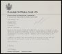 Image of : Letter from Fulham F.C. to Everton F.C.