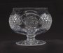 Image of : Glass Bowl - with Irish harp engraved on the side