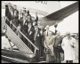 Image of : Photograph - Everton players and officials leave Manchester's Ringway Airport for a tour of Holland