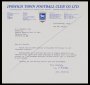 Image of : Letter from Ipswich Town F.C. to Everton F.C.