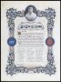 Image of : Scroll congratulating Dixie Dean on his 21st birthday