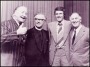 Image of : Photograph - Josef Locke, Canon Robert Smith, John Toshak and Joe Mercer at Tranmere Rovers F.C., 8th Celebrity Dinner